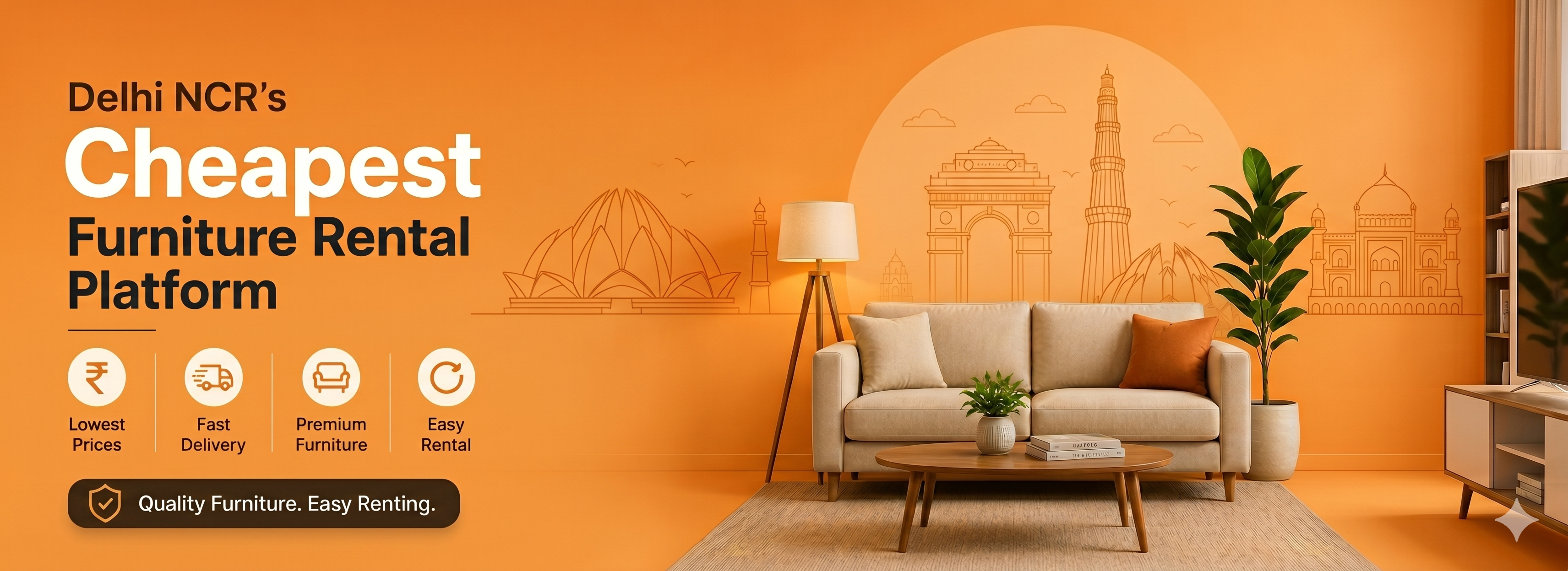 Promotional furniture setup